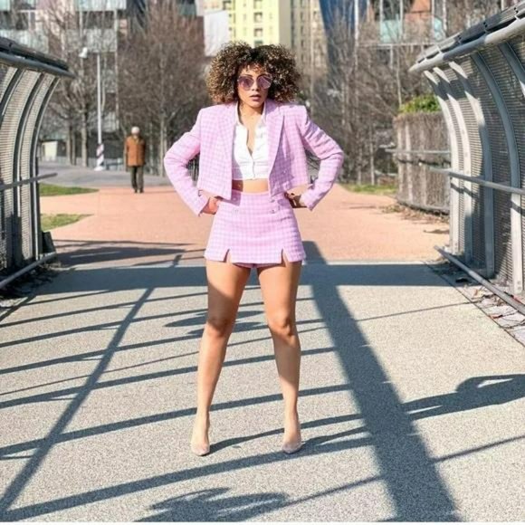 ZARA TEXTURED SKORT - Picture 4 of 4